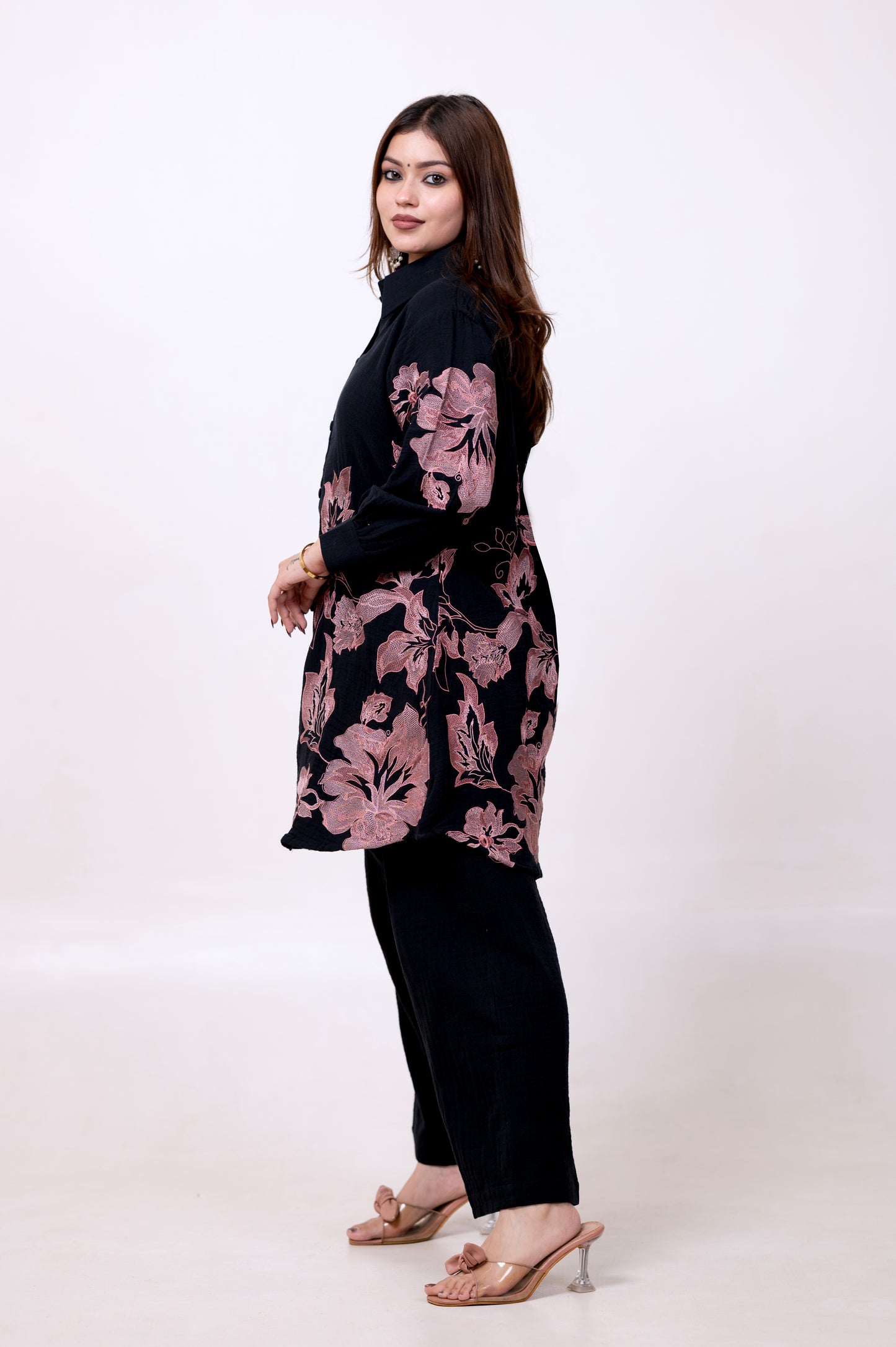 Pure Cotton Full Heavy Embroidered Co-ord Set