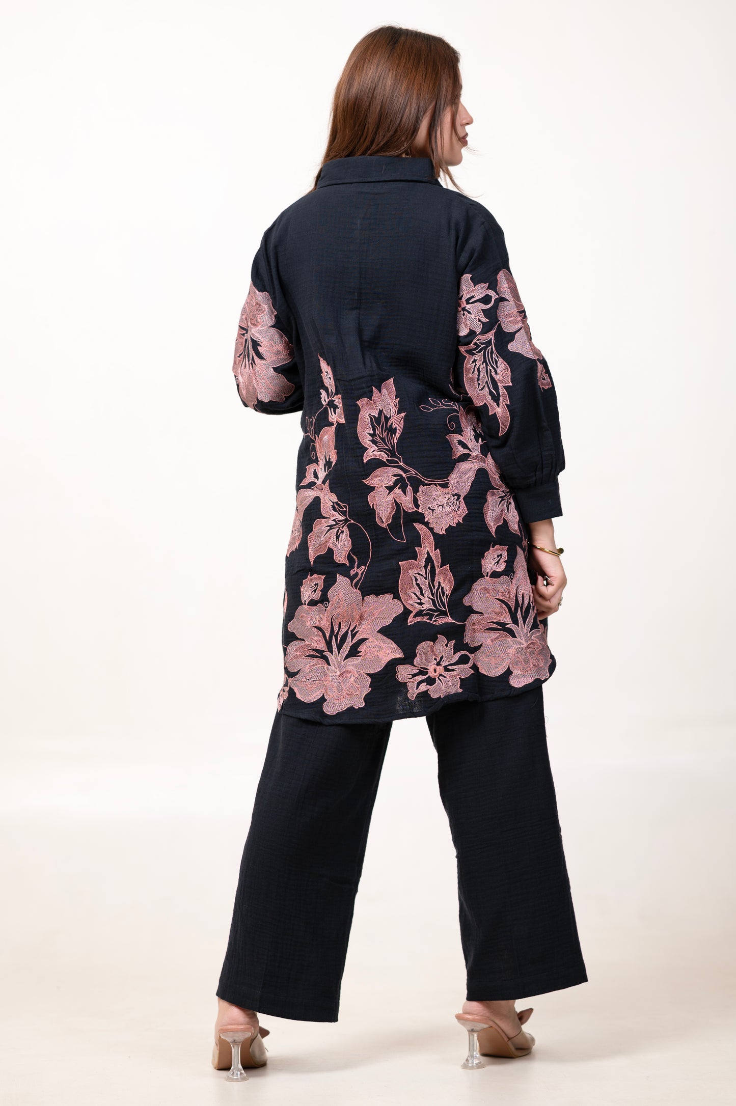 Pure Cotton Full Heavy Embroidered Co-ord Set