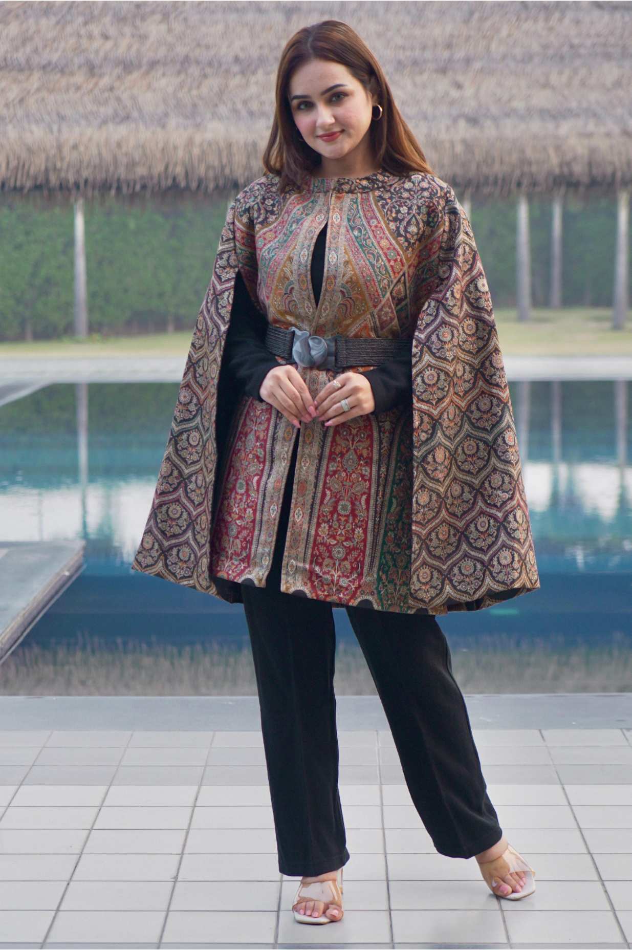 Printed Cape 3-Piece Set