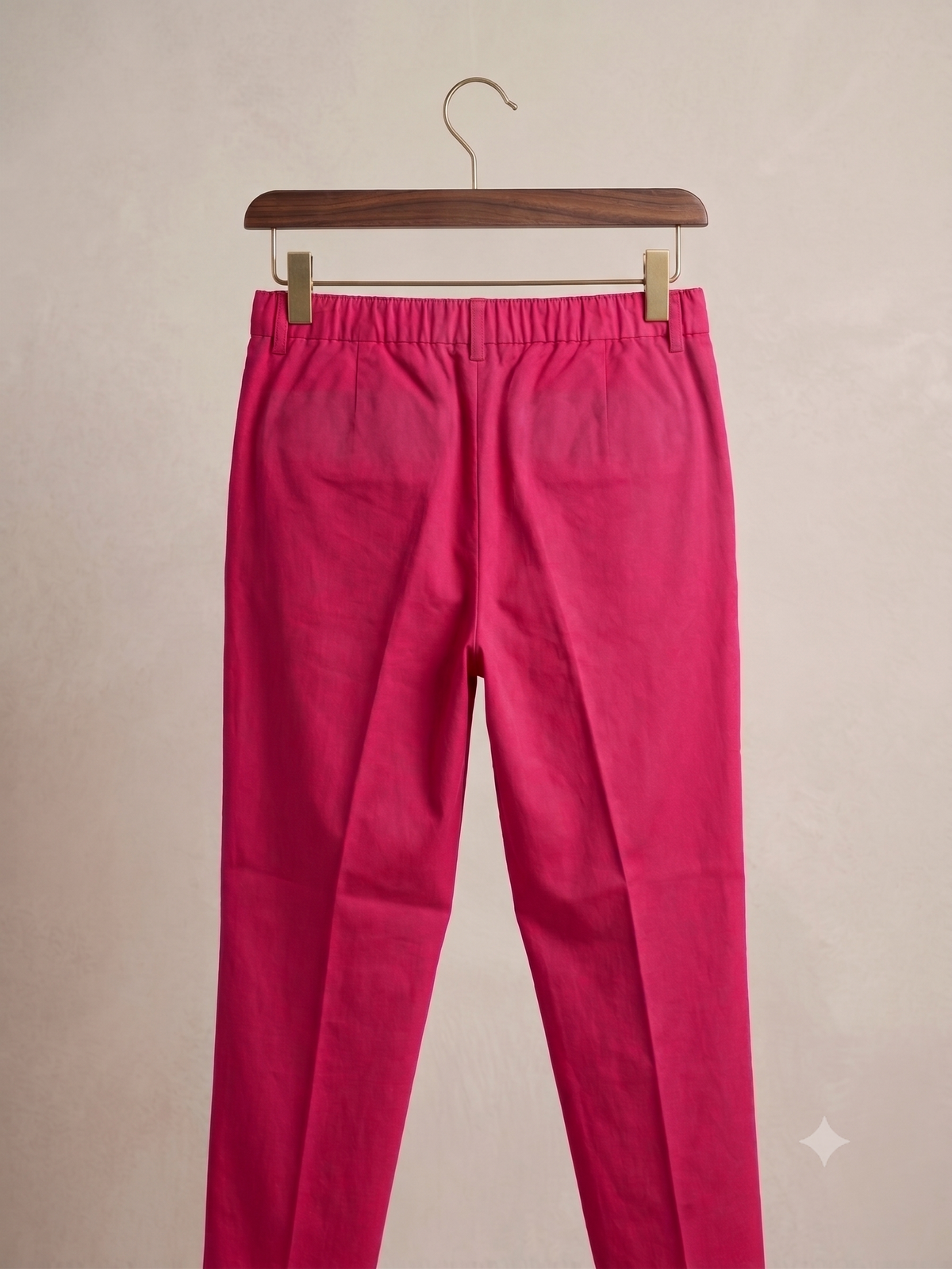 Women’s Vibrant Red Elasticated Trousers