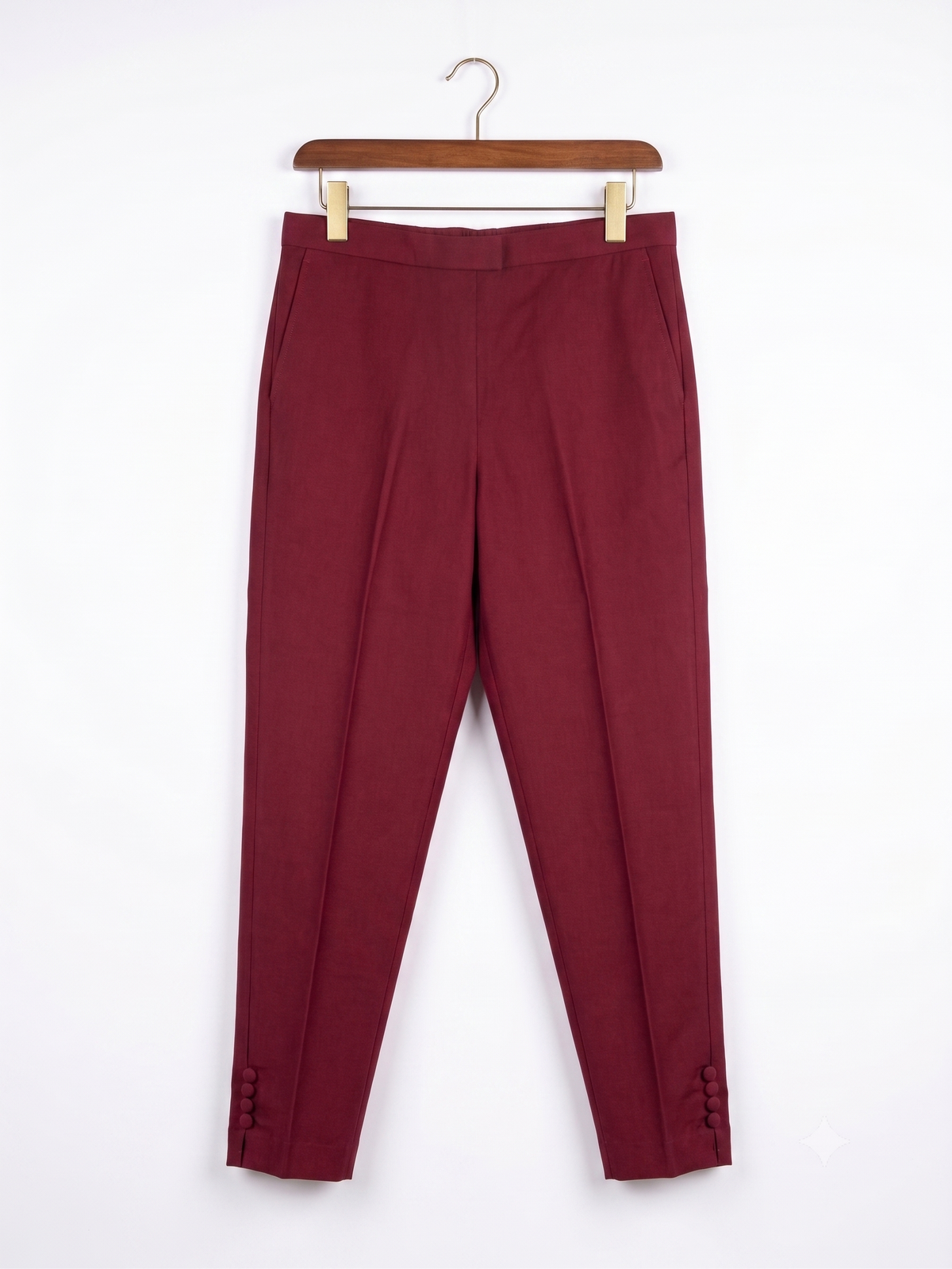 Women’s Vibrant Red Elasticated Trousers
