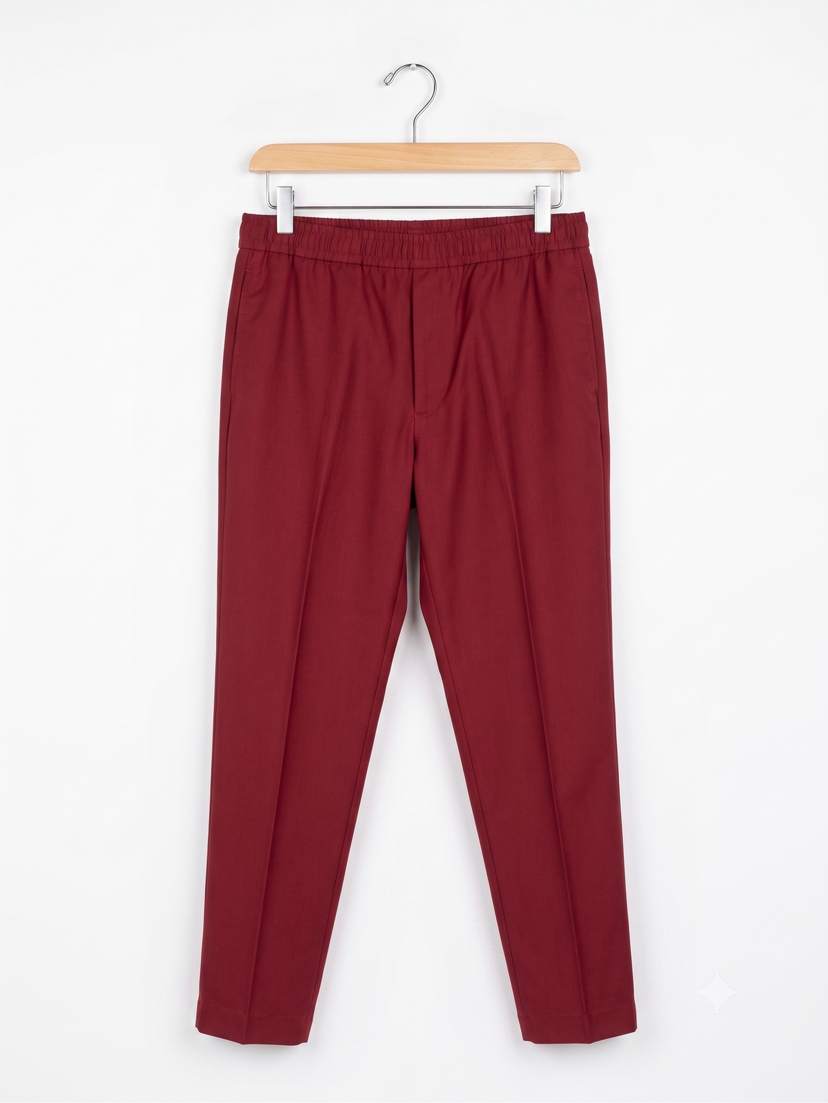Women’s Vibrant Red Elasticated Trousers